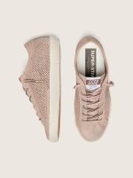 Women's Super-Star LTD in powder-pink perforated suede with tone-on-tone star - Image 3