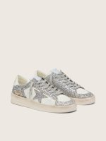 Women's Stardan in white leather and glitter - Image 2