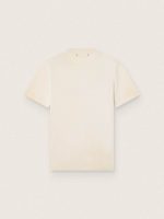 Men's T-shirt in white cotton with logo and print - Image 2