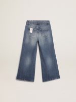 Wide-leg jeans in mid-blue bull denim - Image 2