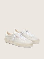 Women's Soul Star in beige suede with white leather heel tab - Image 2