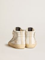 Slide with nude leather star and suede and Swarovski crystal flash - Image 4