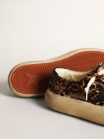 Women's Space-Star in leopard print pony skin with black star - Image 4