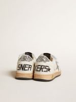 Ball Star Junior in nappa with silver glitter star and heel tab - Image 4