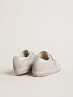 Women's Old School in light gray suede with a leather star with micro-glitter - Image 4