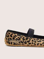 ��toile ballet flats in leopard-print pony skin with black embroidered star and elastic strap - Image 4
