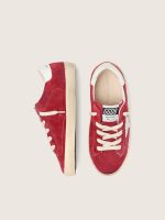 Young Super-Star in red suede with white leather star and heel tab - Image 3