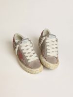 Men's Super-Star LTD in gray suede with red waxed suede star and heel tab - Image 2
