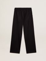 Men's joggers in dark blue wool - Image 5