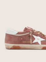 Women's Super-Star in rust suede with metallic platinum leather star - Image 4