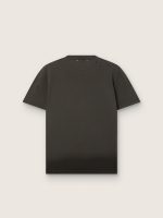 Men's T-shirt in anthracite cotton jersey with perforated heart - Image 2