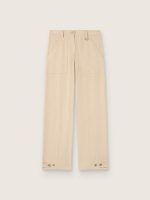Women's beige viscose pants