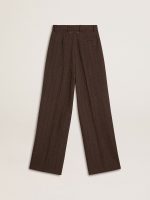 Women's brown virgin wool pants - Image 6