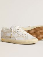 Women's Super-Star with white leather star and heel tab with lived-in effect - Image 3