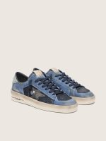 Men's Stardan in blue suede with white star - Image 2