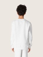 Boys' gray melange cotton sweatshirt with print and logo - Image 6
