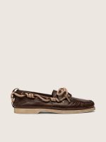 Women's Cruise loafer in glossy dark brown leather