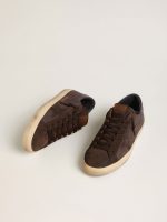 Men's Super-Star LTD in brown nubuck with suede star and purple leather heel tab - Image 2