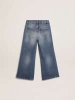 Wide-leg jeans in mid-blue bull denim - Image 6