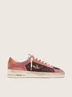 Men's Stardan in pink suede with beige star