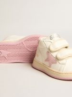 June Junior in nappa leather with old rose suede star and heel tab - Image 3