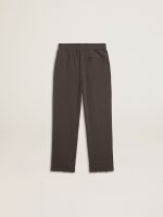 Kids' military-green jogging pants with embroidery - Image 2