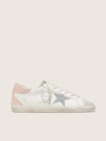 Women's Super-Star in leather with Swarovski crystal star and heel tab