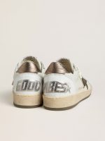 Women's Ball Star Wishes in white leather with metallic bronze leather star - Image 5