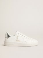 Women's bio-based Purestar with white star and mirror-effect heel tab