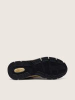 Women's Dad-Star in gold laminated leather and mesh with white leather star and gold leather heel tab - Image 5