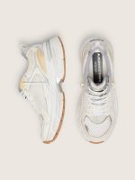Men's Lightstar in white leather and mesh with worn-white star - Image 3