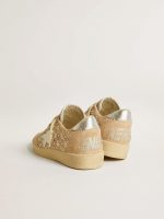 Ball Star in suede and Swarovski crystals with leather star and metallic heel tab - Image 4