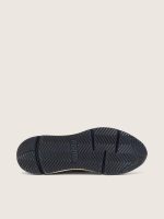 Men's Running Sole in cream nylon and leather with green leather star - Image 5