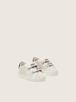 Baby School in velvet with white suede star and burgundy leather heel tab - Image 2
