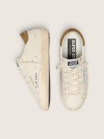 Women's Super-Star in nappa with silver glitter star and all-over lettering - Image 3