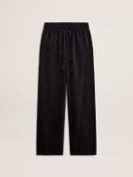 Women's black joggers with a tone-on-tone toile de jouy print - Image 6