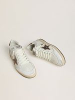 Men's Ball Star in white nappa leather with bronze-colored laminated leather star and heel tab - Image 3