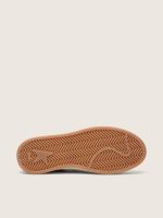 Women's Ball Star in beige suede with white leather star and heel tab - Image 6