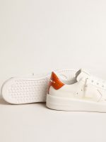 Women's Purestar with white leather star and orange heel tab - Image 3