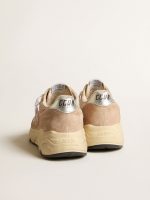 Women's Running Sole in mesh and suede with pink star and silver heel tab - Image 4
