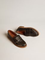 Men's Jerry loafer in black leather - Image 2