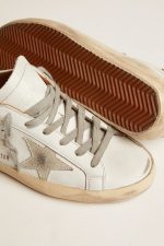 Men's Super-Star sneakers with suede star and brown heel tab - Image 4