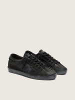 Women's Super-Star LTD in perforated black suede with black star and crystals - Image 2
