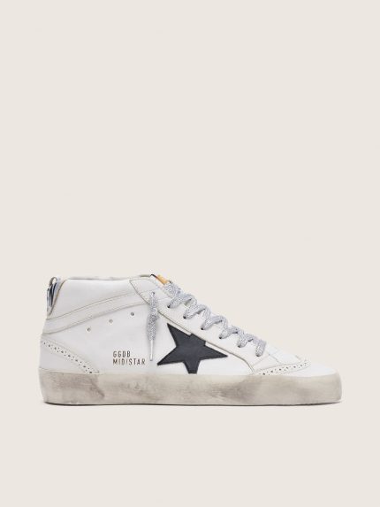 Women's Mid Star with laminated heel tab and glitter laces