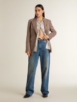 Women's shirt with multicolor floral sequin print - Image 3