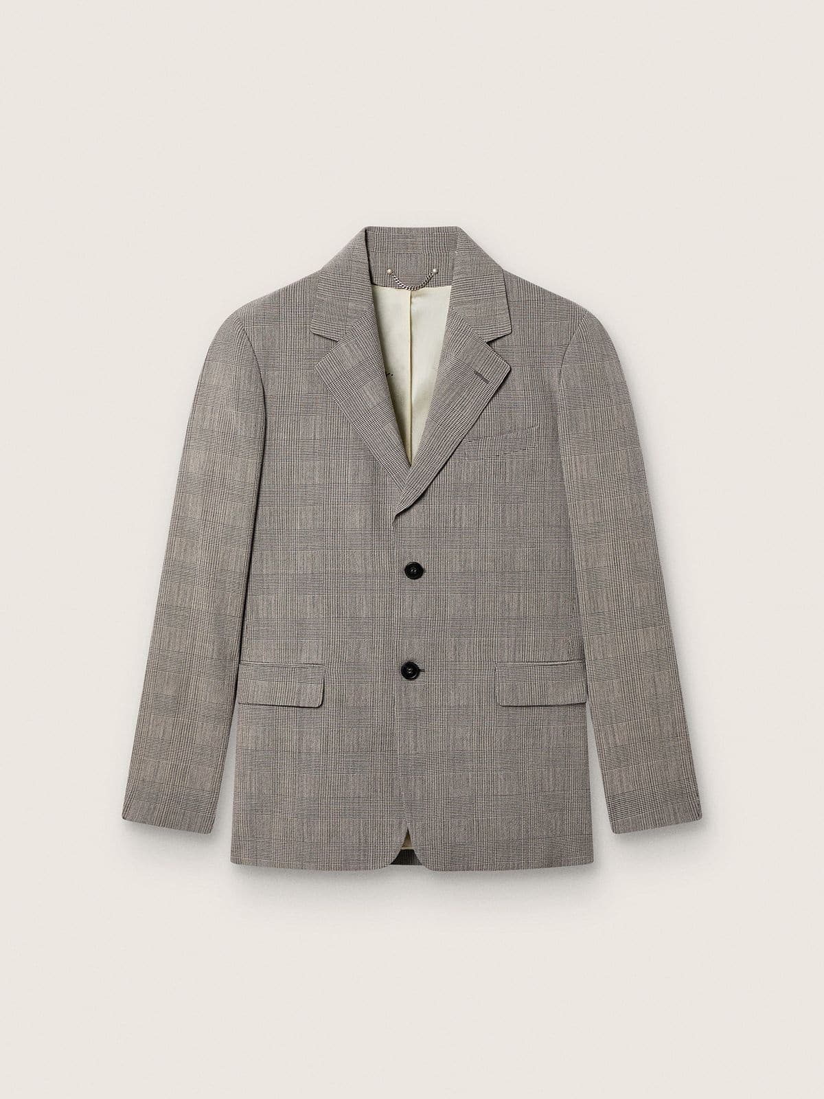 1e6efbe7d2b0b6c4df9689888412a62fbf0b2586dd3d66b1fcbc86d4b1089e69 Men's jacket in gray Prince of Wales check wool - Image 1