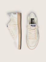 White Ball Star with a Swarovski crystal star and heel tab - Image 3
