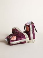 Francy sneakers with sequins and handwritten lettering on the outsole - Image 4