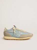 Women's Marathon with light blue nylon upper and pastel blue star