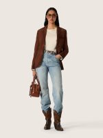 Women's light blue denim jeans - Image 3